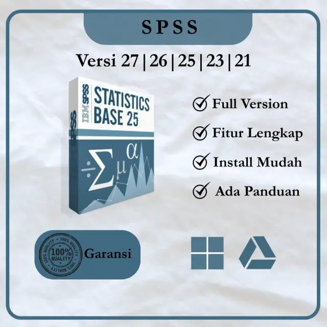 Katalog IBM SPSS Statistics untuk Windows